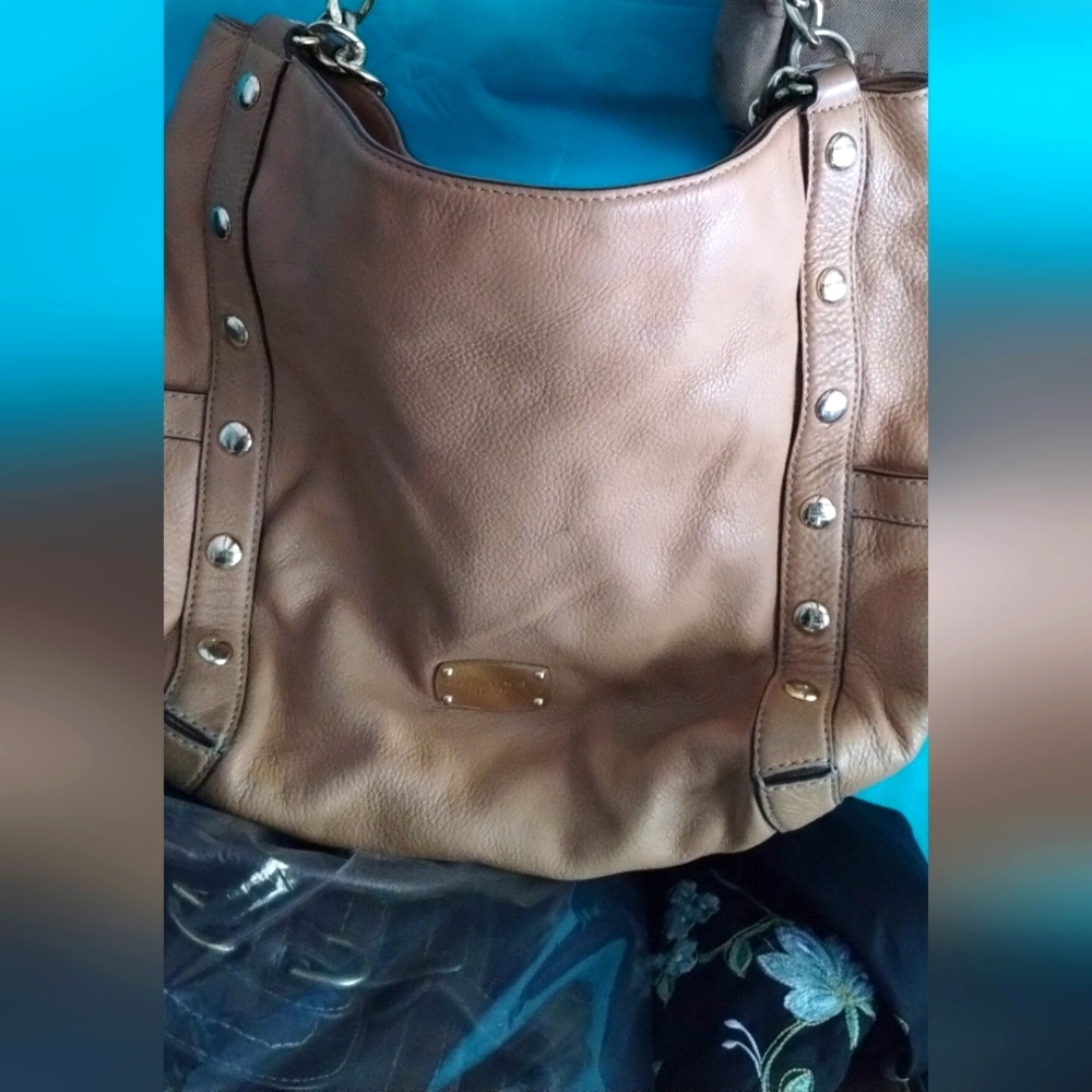 Tan Michael Kors hobo style bag/ purse